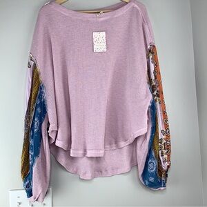 Free people balloon sleeve top